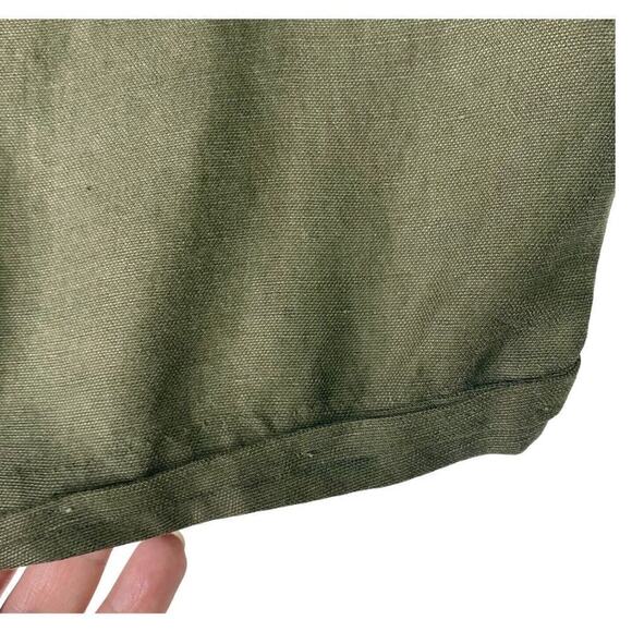 Aritzia Wilfred Allegra Lyocell Linen Shorts Women Size 0 Dark Olive NWT $78 - Picture 10 of 10